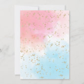 Geslacht Revel Roze Blauw Oh Baby Baby shower Kaart (Achterkant)