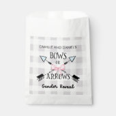 Geslacht Rijen en pijlen Baby shower Bedankzakje (Voorkant)