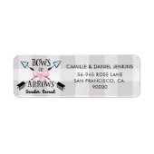 Geslacht Rijen en pijlen Terugkeeradres Etiket (Voorkant)