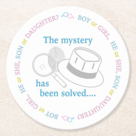 Geslacht Ronde Kartonnen Onderzetter