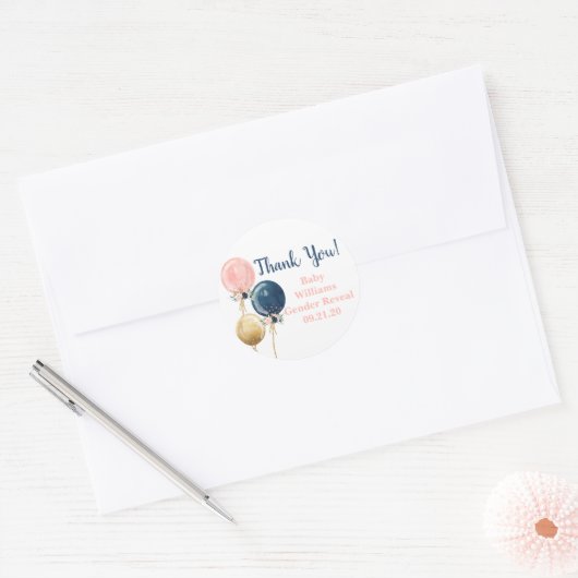 Geslacht Ronde Sticker (Envelop)