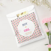 Geslacht Roze Blauw hart onthullen Bedankzakje (Gezegeld)