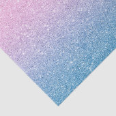 Geslacht Roze Blauw Ombre Glitter Tissuepapier (Detail)