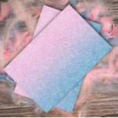 Geslacht Roze Blauw Ombre Glitter Tissuepapier