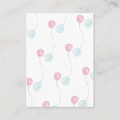 Geslacht Roze Blue Boy Girl Book Request Informatiekaartje (Achterkant)