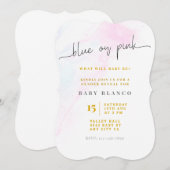 Geslacht Roze of Blauw weergeven Kaart (Voorkant / Achterkant)