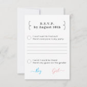 Geslacht RSVP Kaartje (Achterkant)