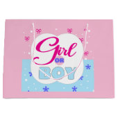 Geslacht Scheermeisje of jongen Groot Cadeauzakje (Voorkant)