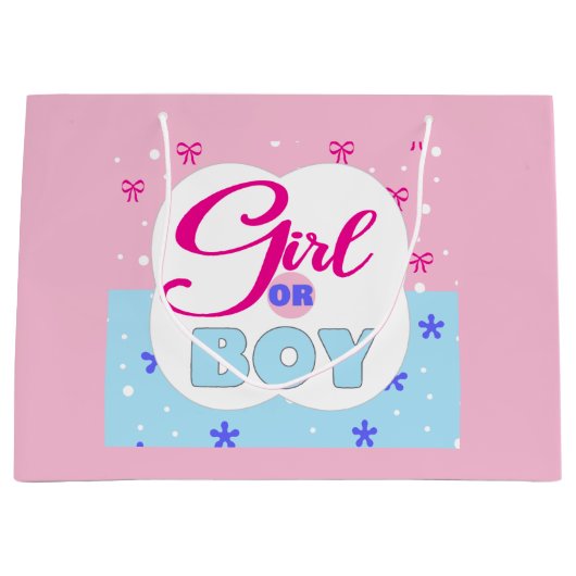 Geslacht Scheermeisje of jongen Groot Cadeauzakje (Voorkant)