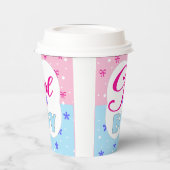 Geslacht Scheermeisje of jongen Papieren Bekers (Links)