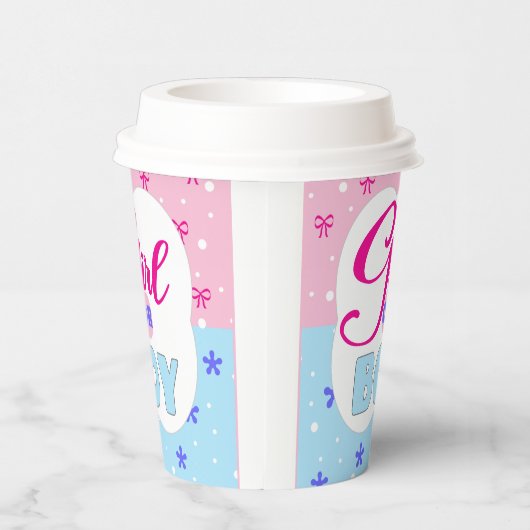 Geslacht Scheermeisje of jongen Papieren Bekers (Rechts)