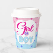 Geslacht Scheermeisje of jongen Papieren Bekers (Voorkant)