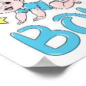 Geslacht Team Boy Party set Poster (Hoek)