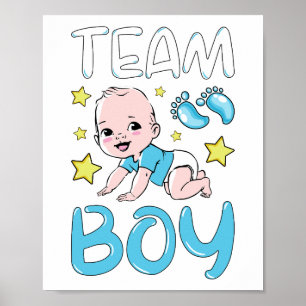 Geslacht Team Boy Party set Poster