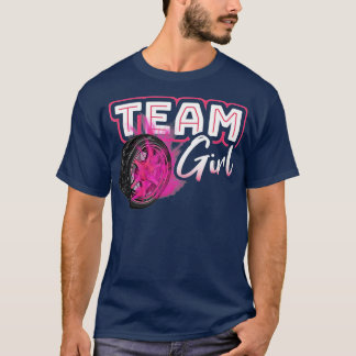 Geslacht Team Girl Burnouts Baby shower T-shirt