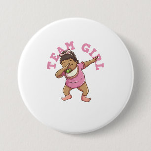 Geslacht Team Teherl Tehirt Ronde Button 7,6 Cm