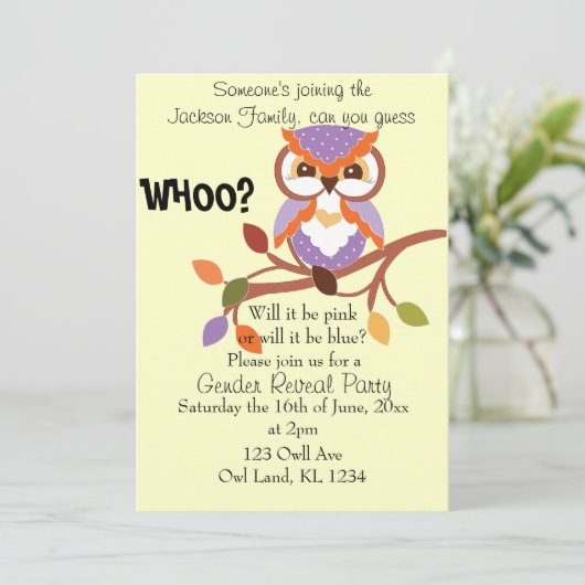 Geslacht Uitnodiging van partij openbaar maken (Staand voorkant)