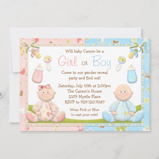 Geslacht Uitnodiging van partij openbaar maken (Voorkant)