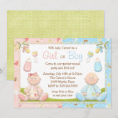 Geslacht Uitnodiging van partij openbaar maken (Voorkant / Achterkant)