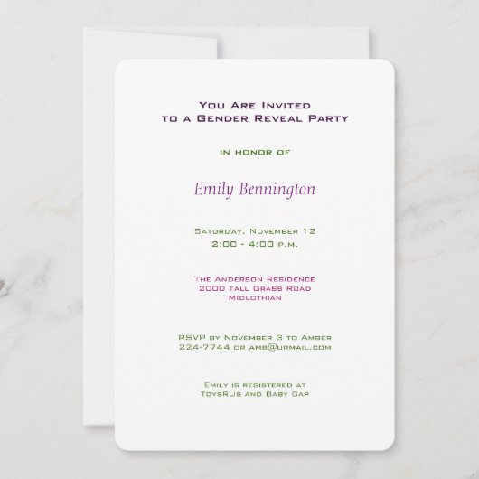 Geslacht Uitnodiging van partij openbaar maken (Voorkant)