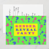 Geslacht Uitnodiging van partij openbaar maken (Voorkant / Achterkant)