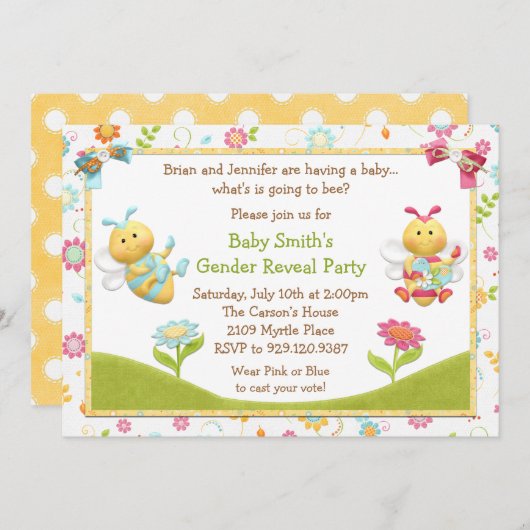 Geslacht Uitnodiging van partij openbaar maken (Voorkant / Achterkant)