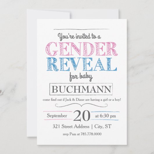 Geslacht Uitnodiging van partij openbaar maken (Voorkant)