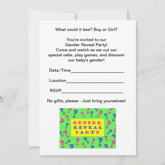 Geslacht Uitnodiging van partij openbaar maken (Achterkant)