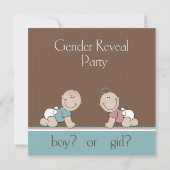 Geslacht Uitnodiging voor baby's (Achterkant)