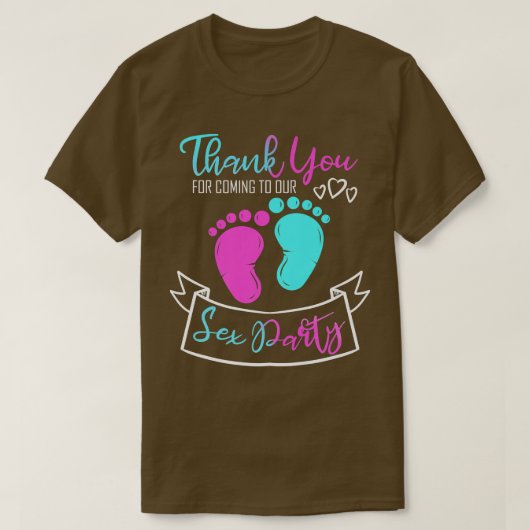 Geslacht van de partij t-shirt (Design voorkant)