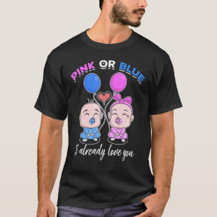 Geslacht van de Partij voor Roze of Blauwe Baby T-shirt
