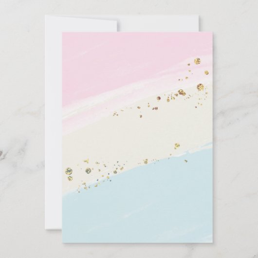 Geslacht van jongen of meisje onthult donut Schatt Kaart (Achterkant)