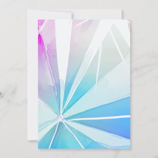 Geslacht van jongen of meisje onthult elegante har kaart (Achterkant)