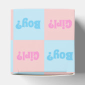 Geslacht van jongen of meisjes bedankdoosjes (Bovenkant)