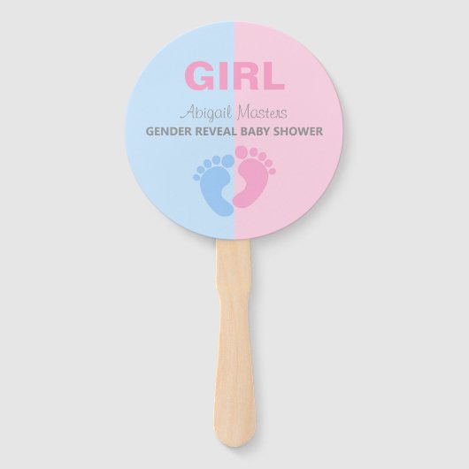 Geslacht van jongen of meisjes onthullen Baby show Handwaaier (Achterkant)
