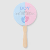 Geslacht van jongen of meisjes onthullen Baby show Handwaaier (Voorkant)