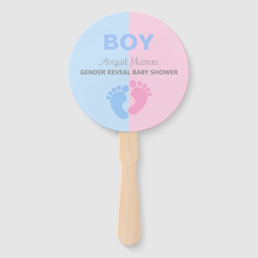 Geslacht van jongen of meisjes onthullen Baby show Handwaaier (Voorkant)