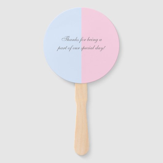 Geslacht van jongen of meisjes onthullen Baby show Handwaaier (Achterkant)