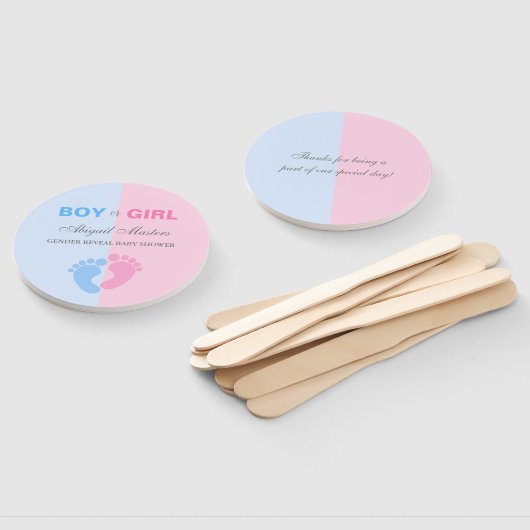 Geslacht van jongen of meisjes onthullen Baby show Handwaaier (Niet-gemonteerd)