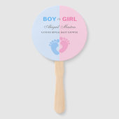 Geslacht van jongen of meisjes onthullen Baby show Handwaaier (Voorkant)