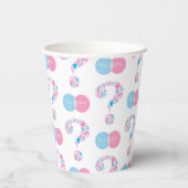 Geslacht van jongen of meisjes papieren bekers (Achterkant)