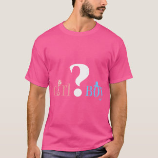 Geslacht van meisjes of jongens onthullen Baby sho T-shirt