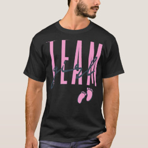 Geslacht van teammeisjes onthullen Baby shower roz T-shirt