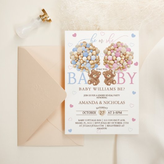 Geslacht van teddybeer onthult Schattige Kaart