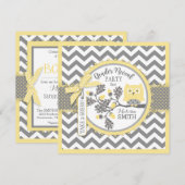 Geslacht Verhalen Afdrukpartij Owl Chevron Kaart (Voorkant / Achterkant)