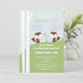 Geslacht Verhalen Partij met Kleine Foxes Kaart (Staand voorkant)