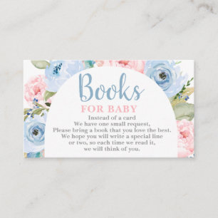 Geslacht Verklaar florale Arch Boeken voor Baby Informatiekaartje