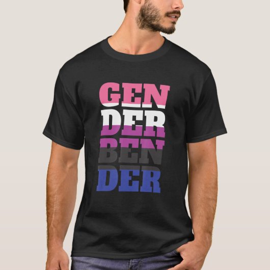 Geslacht Vloeibaar niet-binair T-shirt (Voorkant)