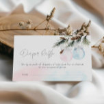 Geslacht WinterBaby shower Diaper Raffle Enc Informatiekaartje<br><div class="desc">Winter Thema Gender onthullen Baby shower Diaper Raffle Ticket. Ontworpen met kerstroze en blauwe ornamenten. Overeenkomende items in ons Cava Party-ontwerp van de winkel.</div>