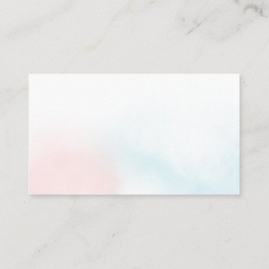 Geslacht WinterBaby shower Diaper Raffle Enc Informatiekaartje (Achterkant)